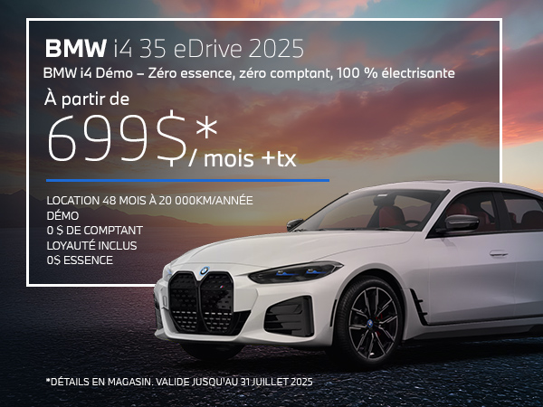 Bannière de BMW i4 2025